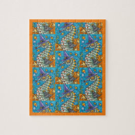 CANDY CORN SEAHORSE WITCH, ONDER HET ZEE HALLOEEN LEGPUZZEL