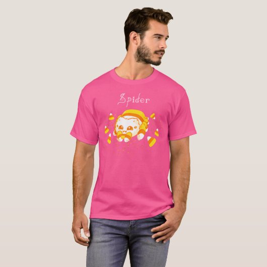 Candy Corn Spider T-shirt (Voorkant volledig)
