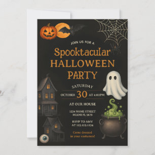 Candy Corn Spooktacular Halloween Party Uitnodigen Kaart