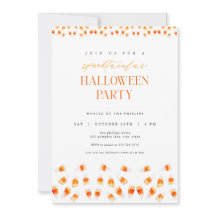 Candy Corn Spooktacular Halloween Party Uitnodigin