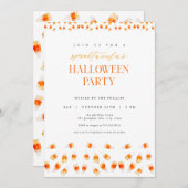 Candy Corn Spooktacular Halloween Party Uitnodigin Kaart (Voorkant / Achterkant)