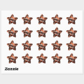 Candy Corn Star-Sticker Ster Sticker (Vel)
