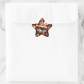 Candy Corn Star-Sticker Ster Sticker (Tas)