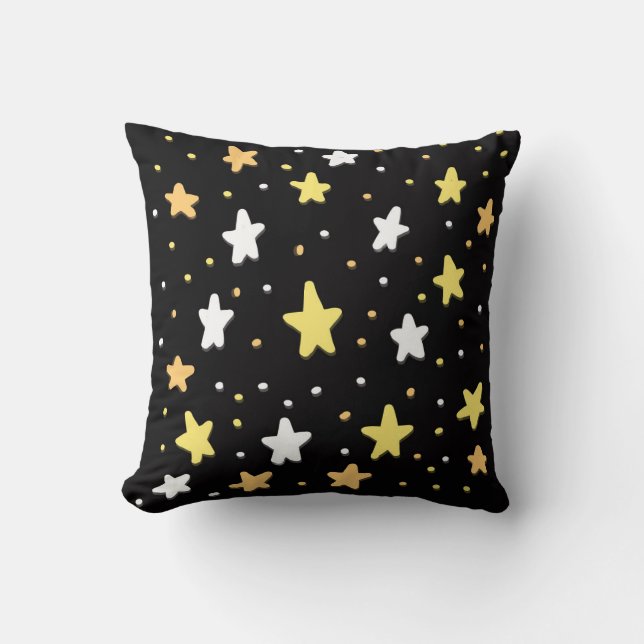 Candy Corn Sterren Kussen (Voorkant)