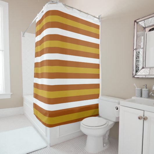 Candy Corn Stripes Douchegordijn (In situ)