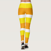 Candy Corn Stripes Herfst Leggings (Achterkant)