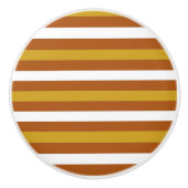 Candy Corn Stripes Keramische Knop (Voorkant)