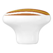 Candy Corn Stripes Keramische Knop (Zijkant)