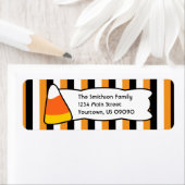 Candy Corn Stripes Return Address Labels (Insitu)