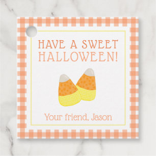 Candy Corn Sweet Halloween Trick or treat Kinder Bedankjes Labels