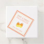 Candy Corn Sweet Halloween Trick or treat Kinder Bedankjes Labels (In situ)