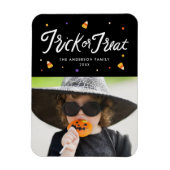 Candy Corn Trick or treat Foto Halloween Magneet (Verticaal)