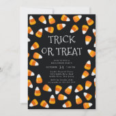 Candy Corn Trick or treat Halloween Kaart (Voorkant)