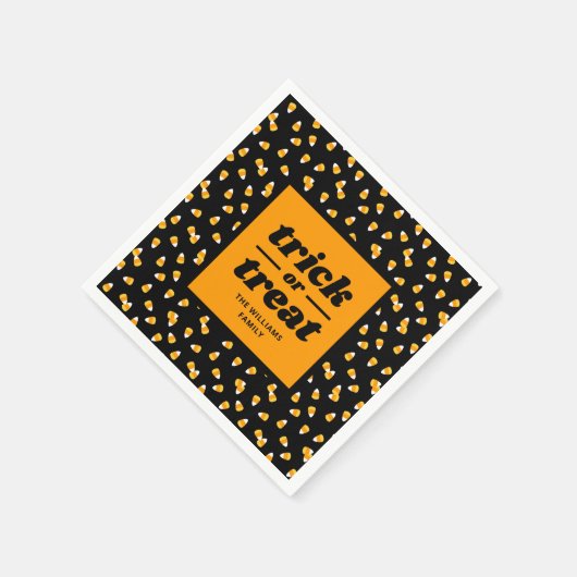 Candy Corn Trick or treat Halloween Party Servet (Hoek)