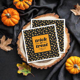 Candy Corn Trick or treat Halloween Party Servet