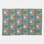 CANDY CORN TURKEY, THANKSGIVING BIRD KITCHEN TOWEL THEEDOEK (Horizontaal)