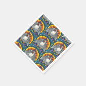 CANDY CORN TURKEY, THANKSGIVING FOLK ART BIRD SERVET (Hoek)