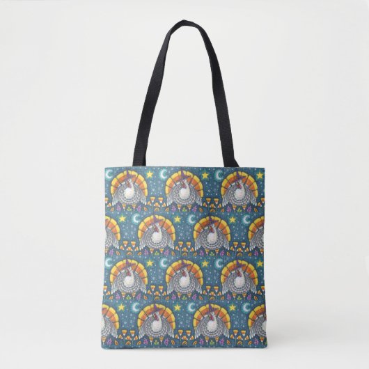 CANDY CORN TURKEY THANKSGIVING SHOULDER CANVAS TAS (Voorkant)