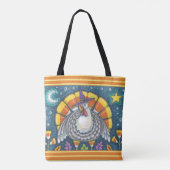 CANDY CORN TURKEY THANKSGIVING SHOULDER CANVAS TAS (Achterkant)