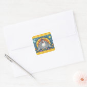 CANDY CORN TURKEY, THANKSGIVING STICKERS SHEET (Envelop)