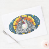 CANDY CORN TURKEY, THANKSGIVING STICKERS SHEET (Envelop)