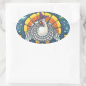 CANDY CORN TURKEY, THANKSGIVING STICKERS SHEET (Tas)