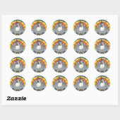 CANDY CORN TURKEY, THANKSGIVING STICKERS SHEET (Vel)