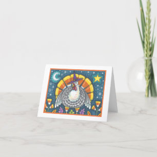 CANDY CORN TURKEY THANKSGIVING WENSKAART blanco Kaart