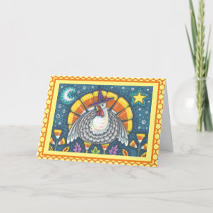 CANDY CORN TURKEY THANKSGIVING WENSKAART Verse Kaart