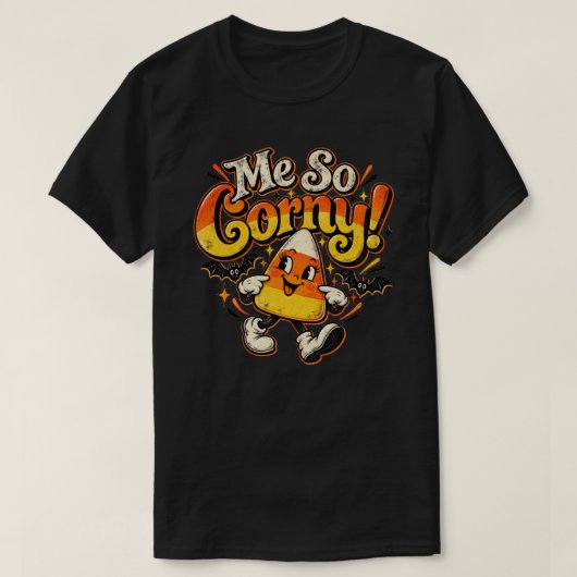 Candy Corn uniseks T-shirt (Design voorkant)