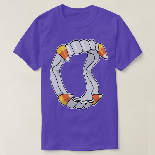 Candy Corn Vampire Fangs 2 T-shirt (Design voorkant)