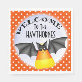 Candy Corn Vampire Halloween Servet