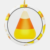 Candy Corn-versiering Keramisch Ornament (Achterkant)