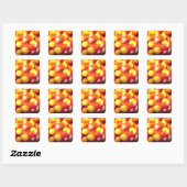 Candy Corn Vierkante Sticker (Vel)