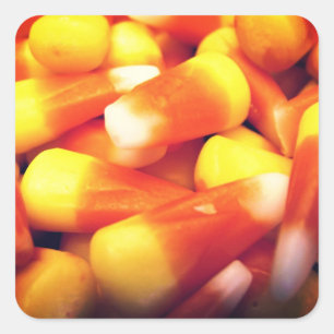 Candy Corn Vierkante Sticker
