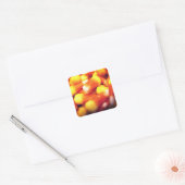 Candy Corn Vierkante Sticker (Envelop)