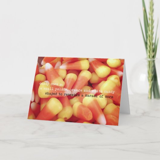 CANDY CORN WENSKAART BEDANKKAART (Voorkant)