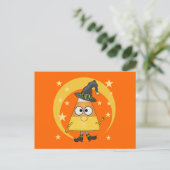 Candy Corn Witch Halloween Briefkaart (Staand voorkant)