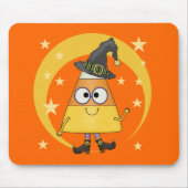 Candy Corn Witch Halloween Muismat (Voorkant)
