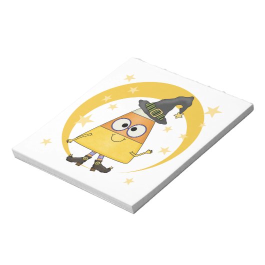 Candy Corn Witch Halloween Notitieblok (Linkerzijde)