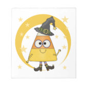 Candy Corn Witch Halloween Notitieblok (Voorkant)