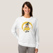 Candy Corn Witch Halloween T-shirt (Voorkant volledig)