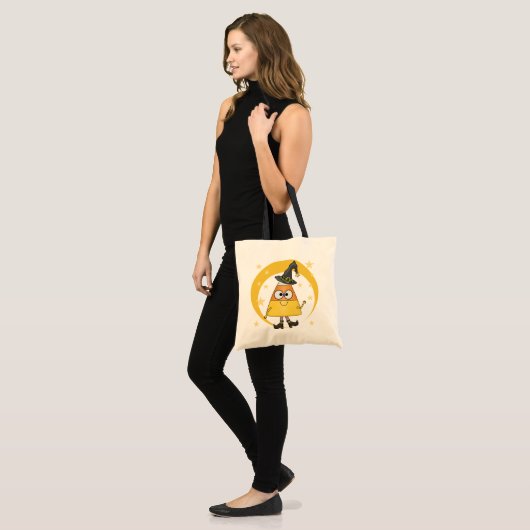 Candy Corn Witch Halloween Tote Bag (Voorkant (model))