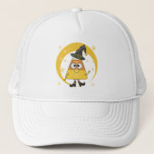 Candy Corn Witch Halloween Trucker Pet (Voorkant)
