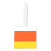 Candy Corn Wooden Cube Halloween Ornament (Voorkant)