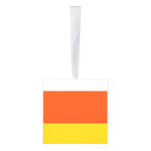 Candy Corn Wooden Cube Halloween Ornament (Rechts)