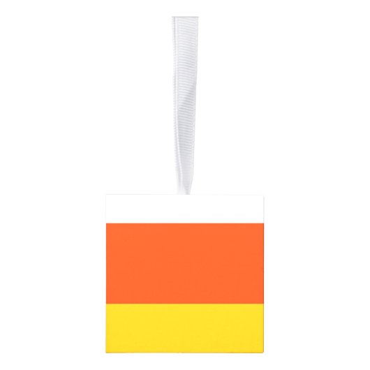Candy Corn Wooden Cube Halloween Ornament (Rechts)