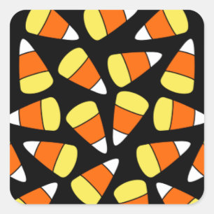 Candy Corns Vierkante Sticker