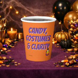 Candy, Costumes & Clarity | Nuchtere Halloweenfees Papieren Bekers