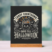 Candy Countdown Halloween Vector Ontwerp Acryl Bord (Neutraal)
